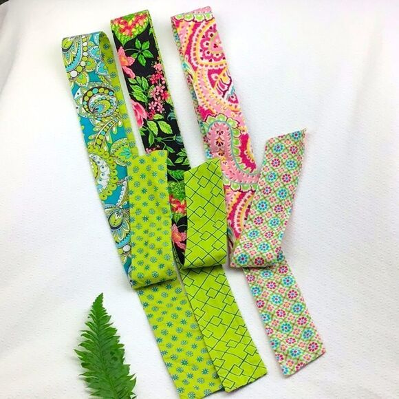 Bundle of 3 Vera Bradley Reversible Fabric Belts - Picture 1 of 5